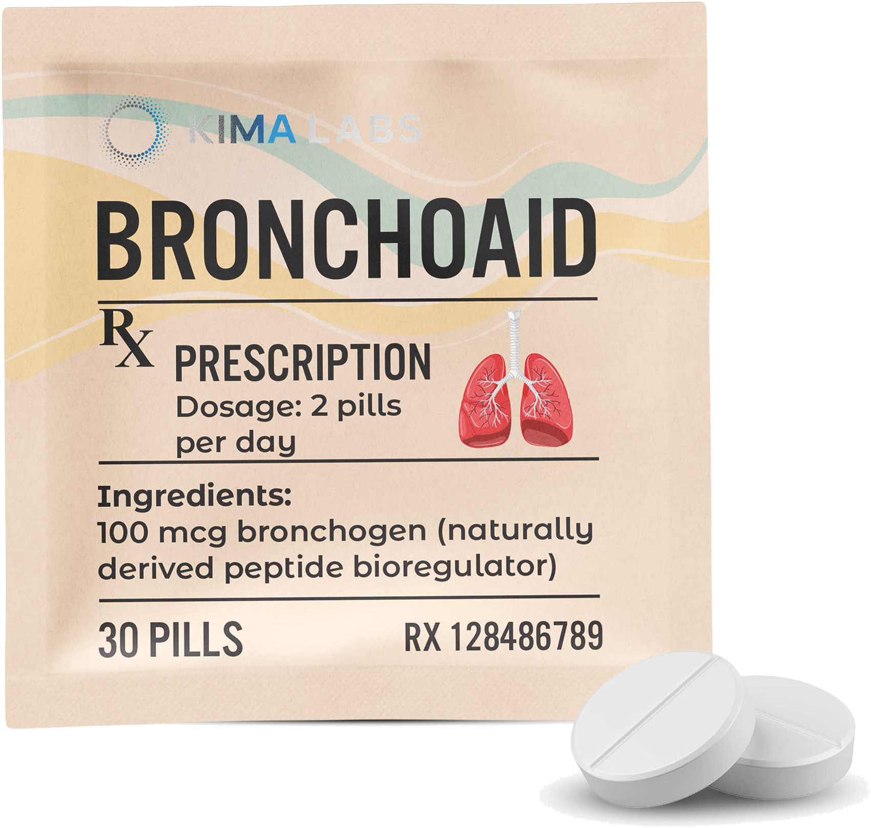 BRONCHOAID supplement pouch